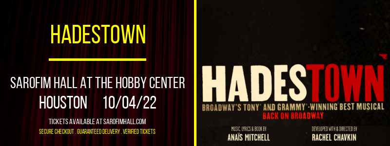 Hadestown at Sarofim Hall at The Hobby Center