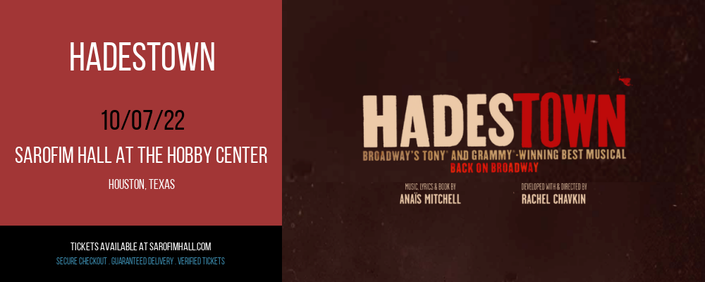 Hadestown at Sarofim Hall at The Hobby Center