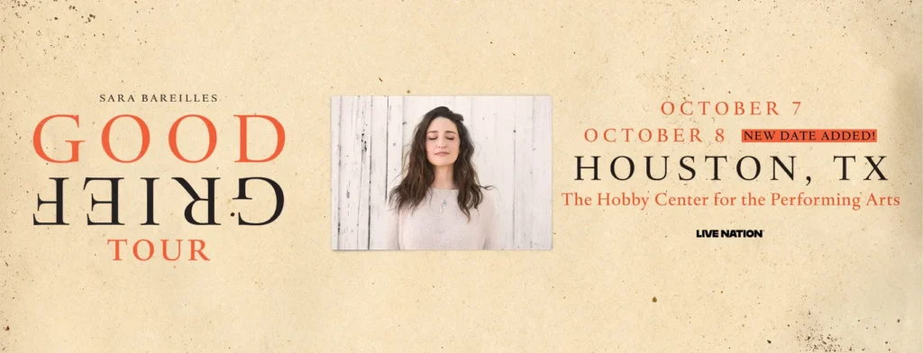 Sara Bareilles at Sarofim Hall - Hobby Center